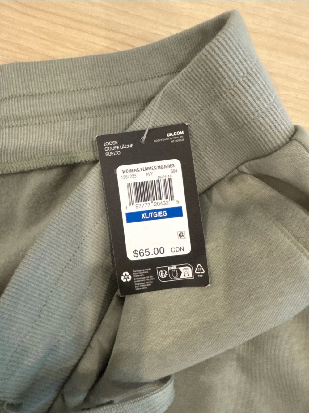 Under Armour Olive Green Men's Joggers Sweatpants size Xl - Picture 6 of 7